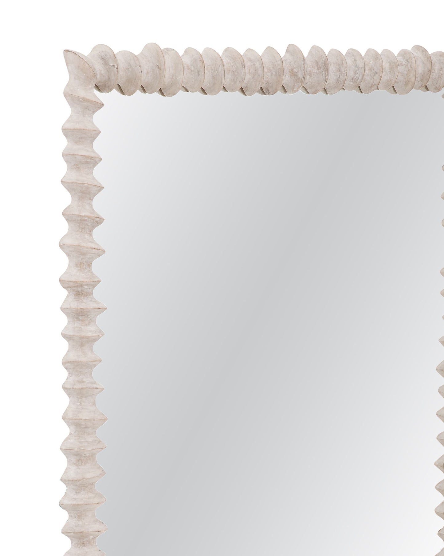 Churchill - Wall Mirror - Distressed White