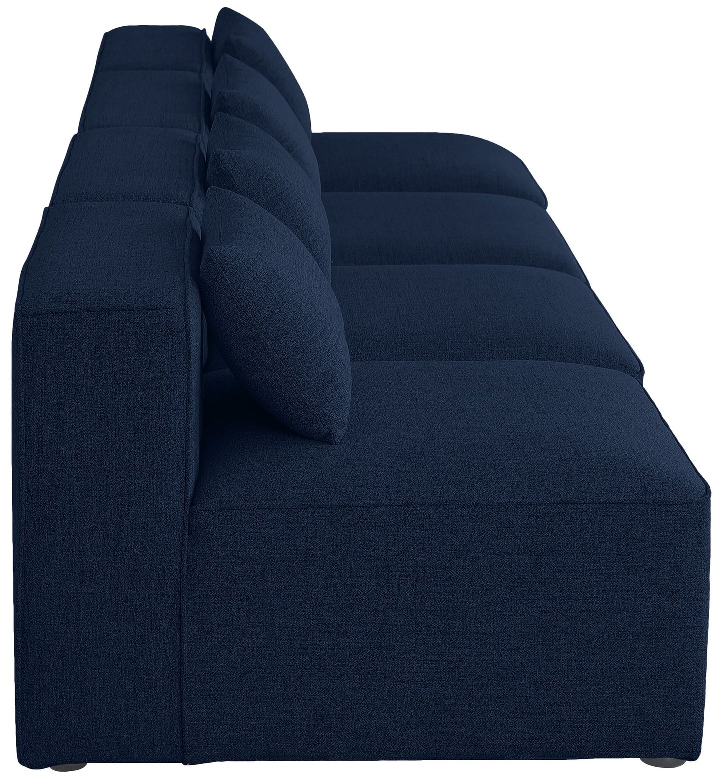 Cube - Linen Modular 4 Seat Armless Sofa