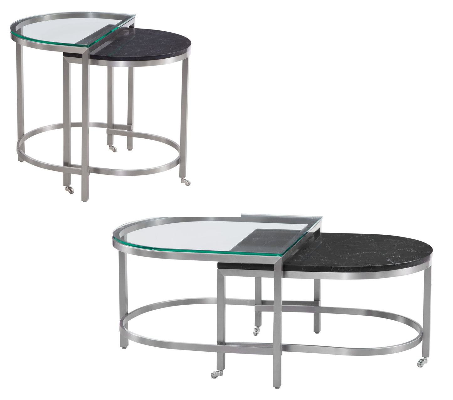 Hensley - Bunching Cocktail Table - Silver