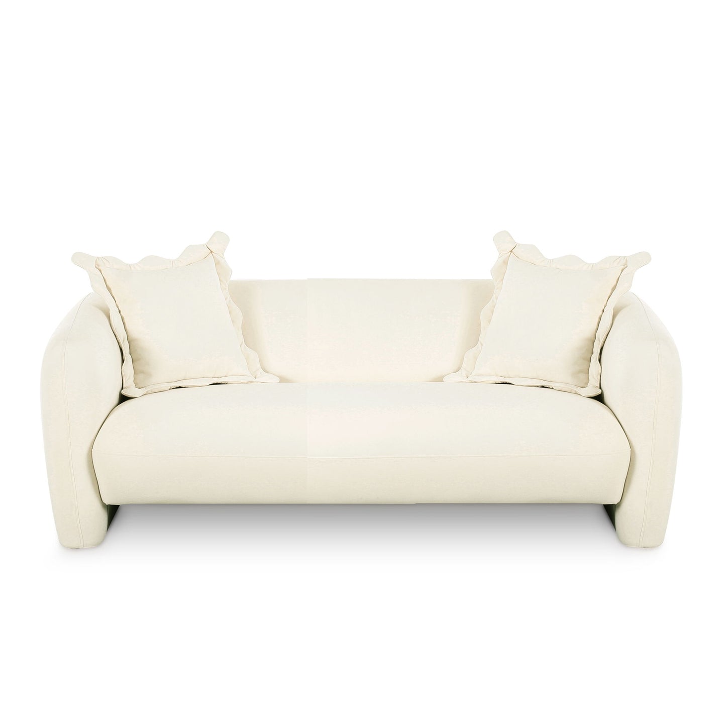 Lou - Performance Velvet Loveseat - Cream