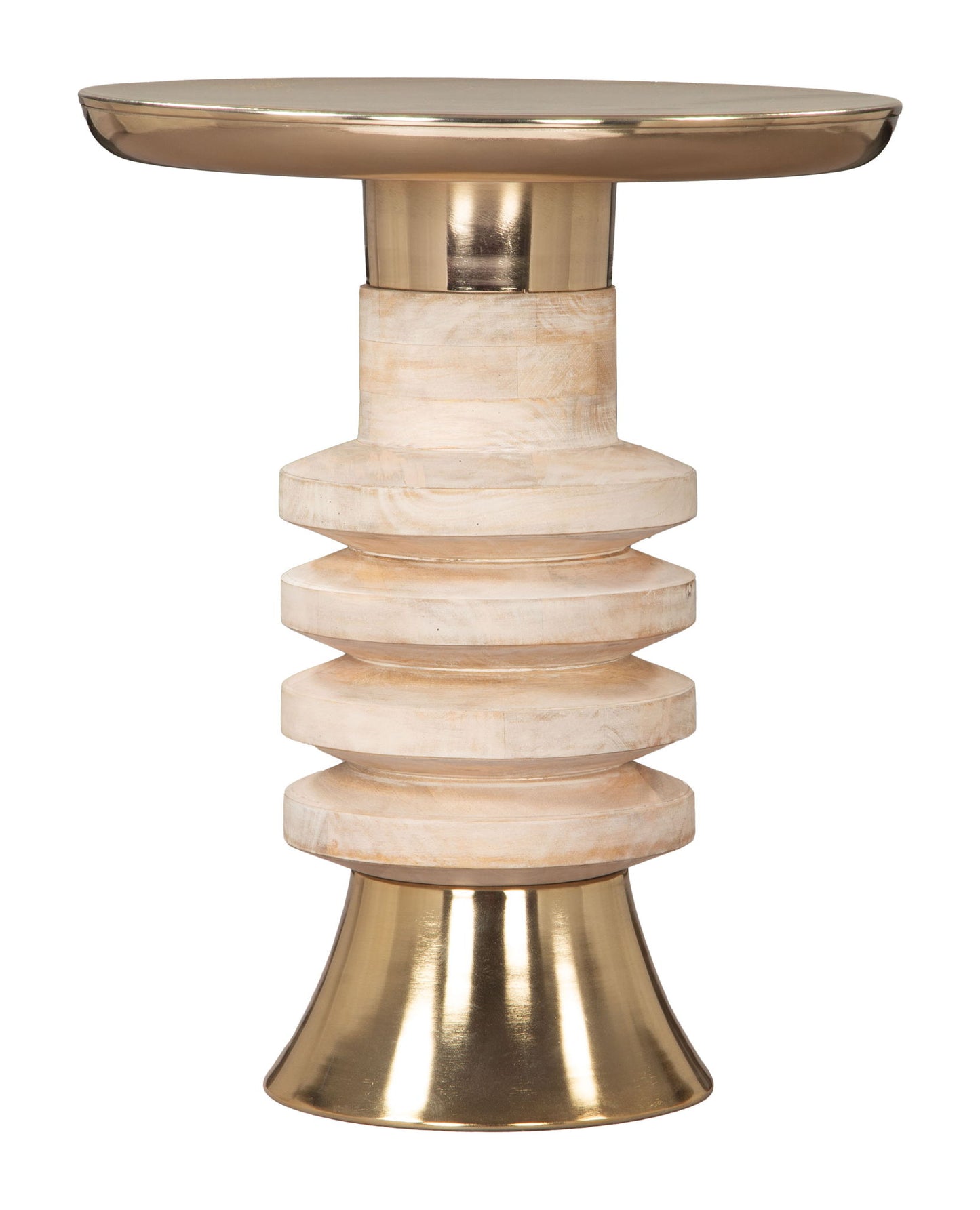 Ringar - Side Table - Gold & Natural