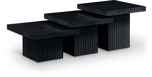 Spencer - Oak Veneer 3 Piece Coffee Tabl