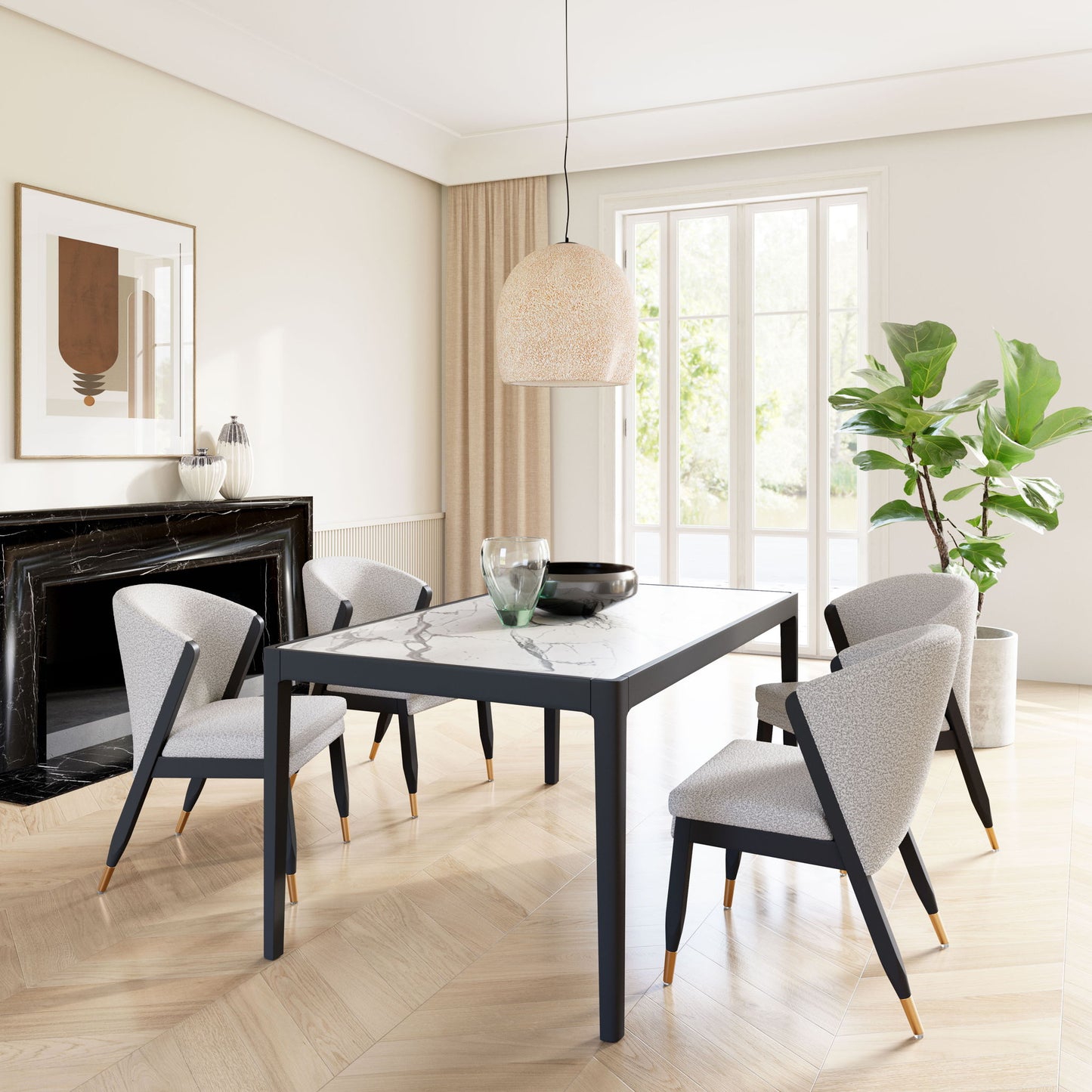 Tokai - Dining Table - White