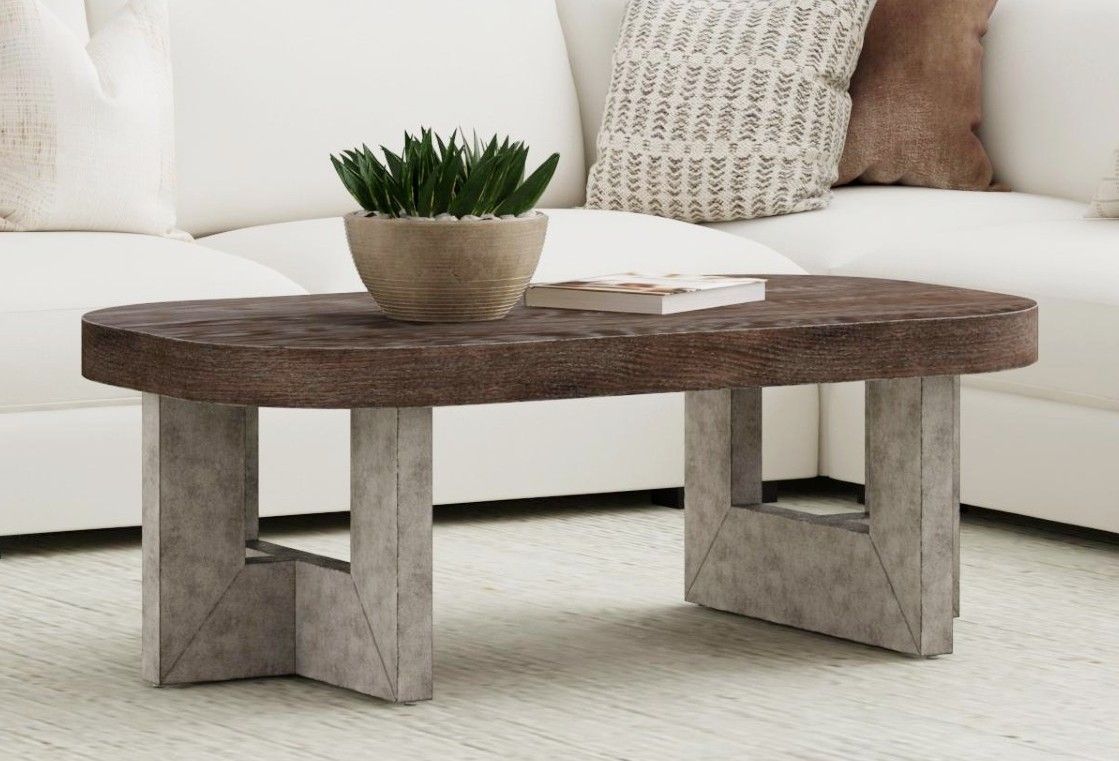 Nova - Coffee Table - Cerused Charcoal Oak