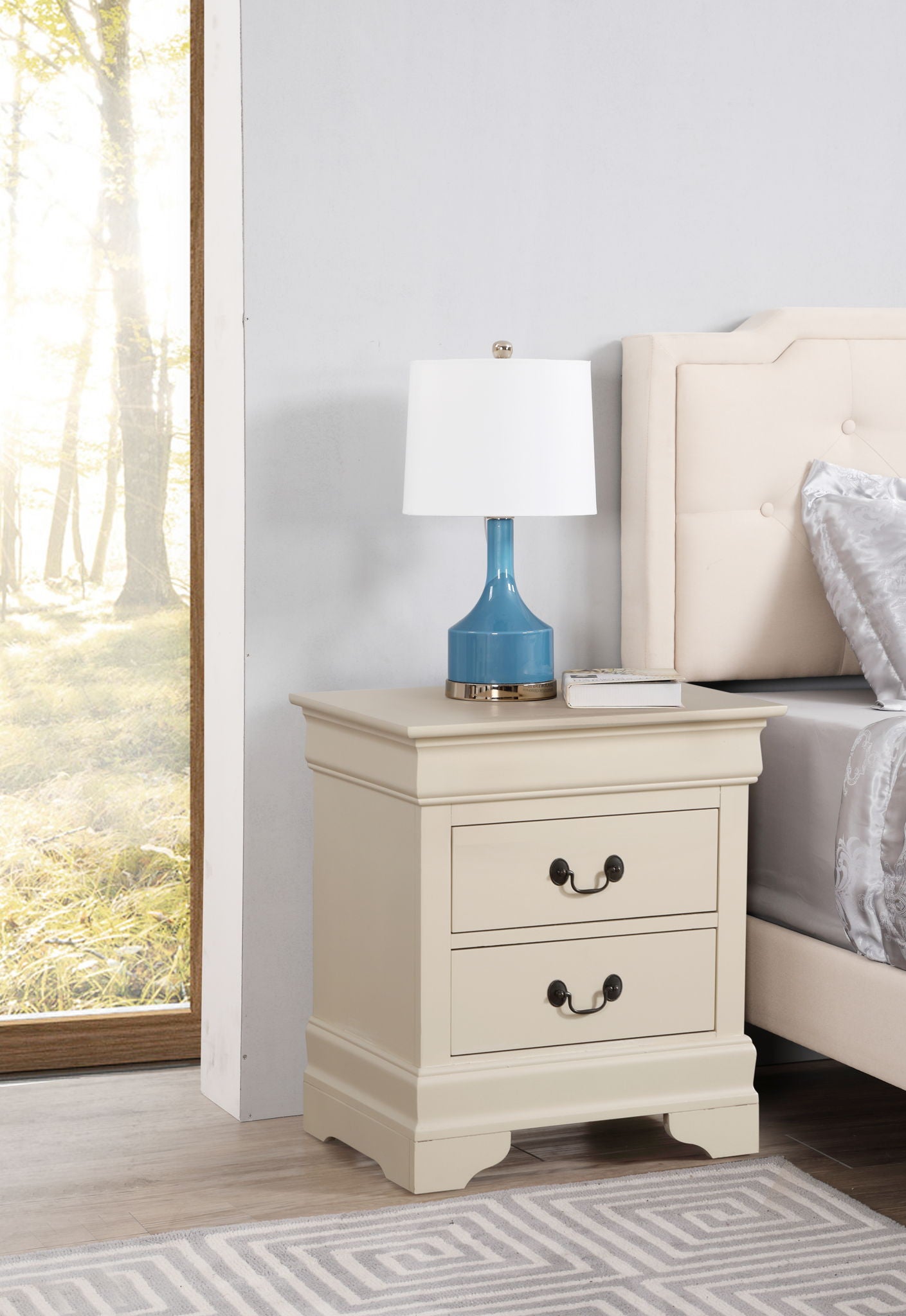 Glory Furniture - Louis Phillipe - 2 Drawer Nightstand