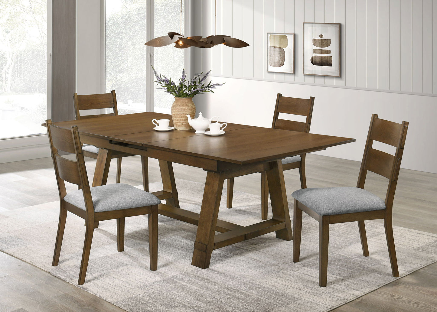 Everly - Dining Table - Brown