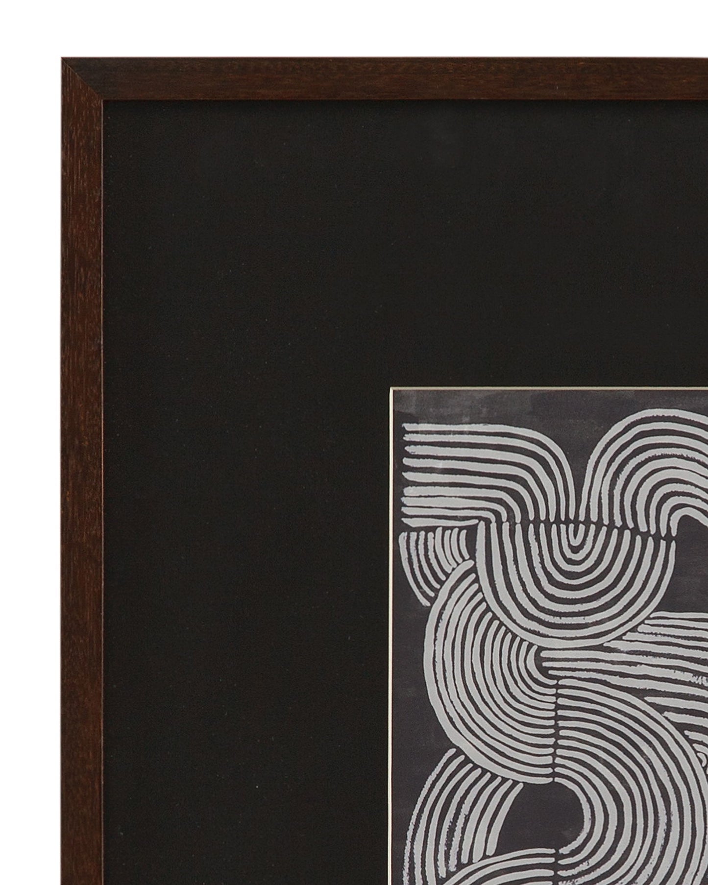 Neutral Strokes I Framed Print - Black