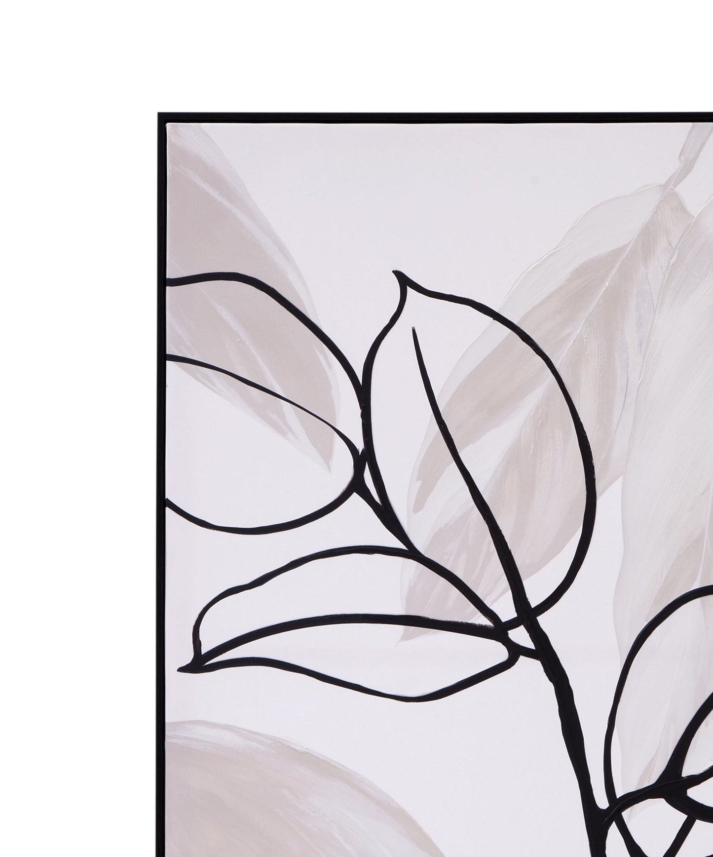 Harmony I Canvas Art - White / Black