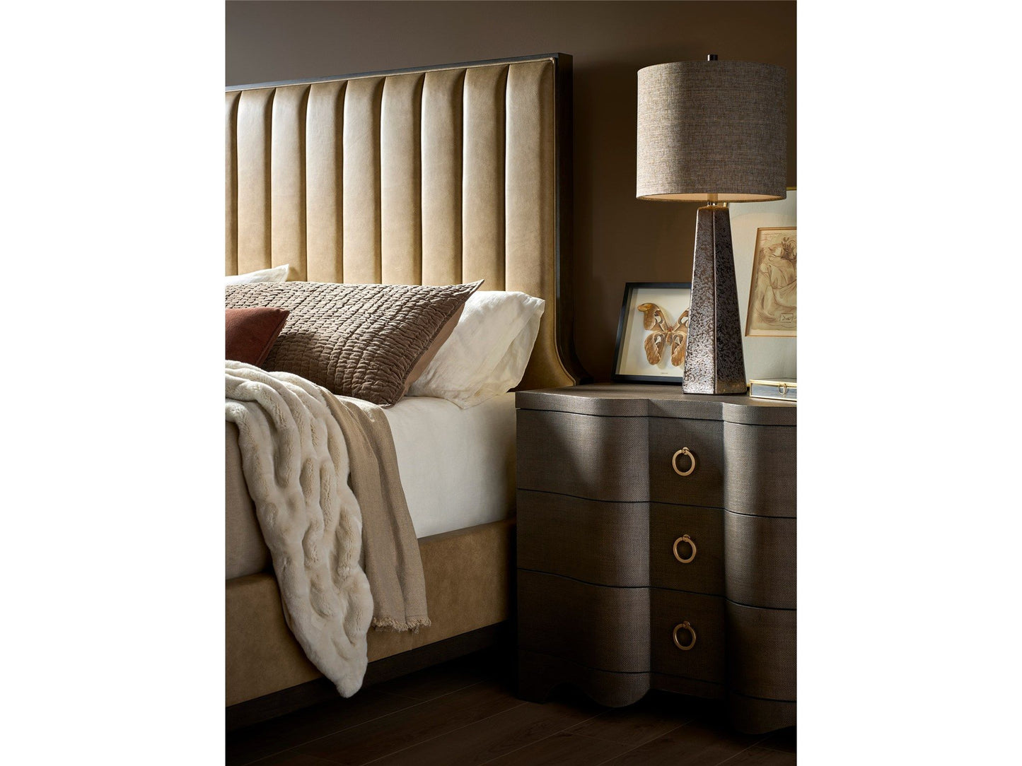 Fenwick - Embossed Chest - Dark Brown