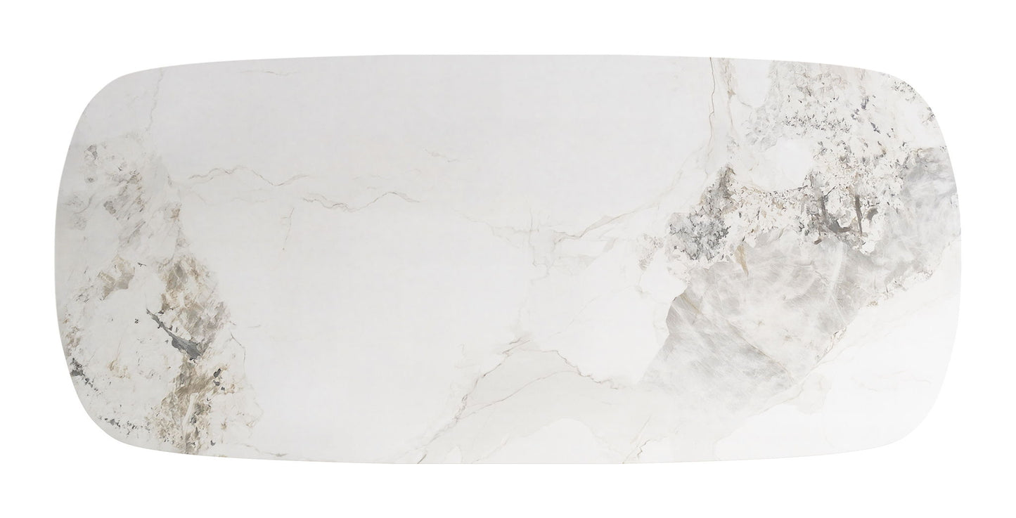 Nooka - Dining Table - White / Natural