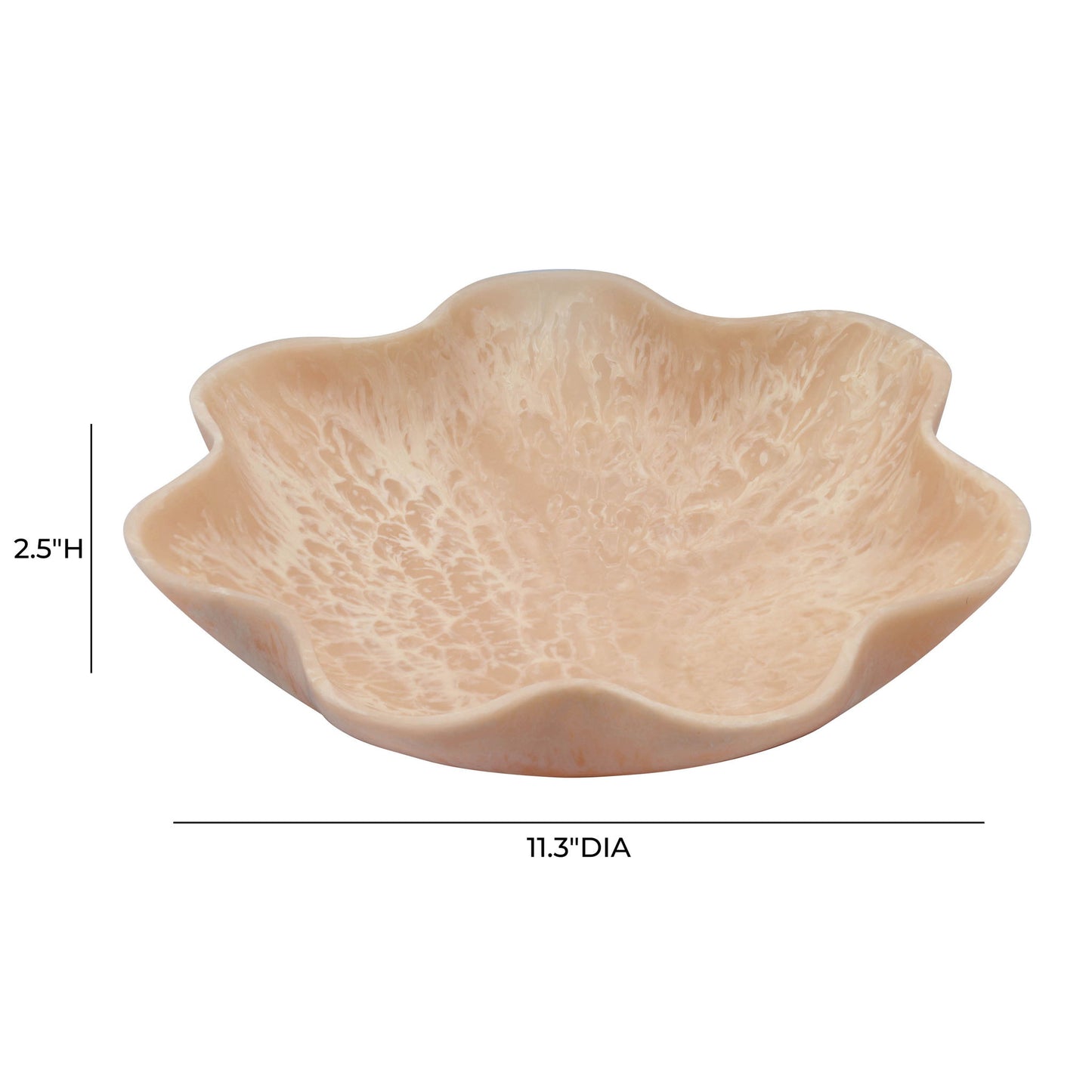 Mera - Resin Star Tray - Grapefruit Pink