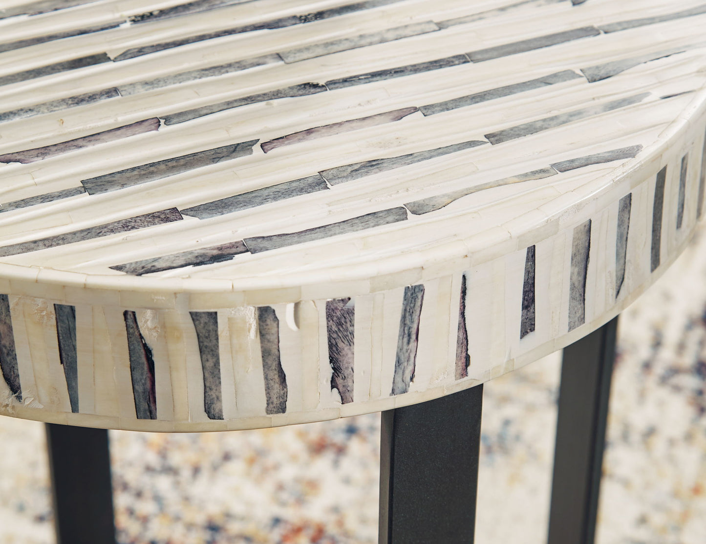 Crewridge - Accent Table - Black / Cream