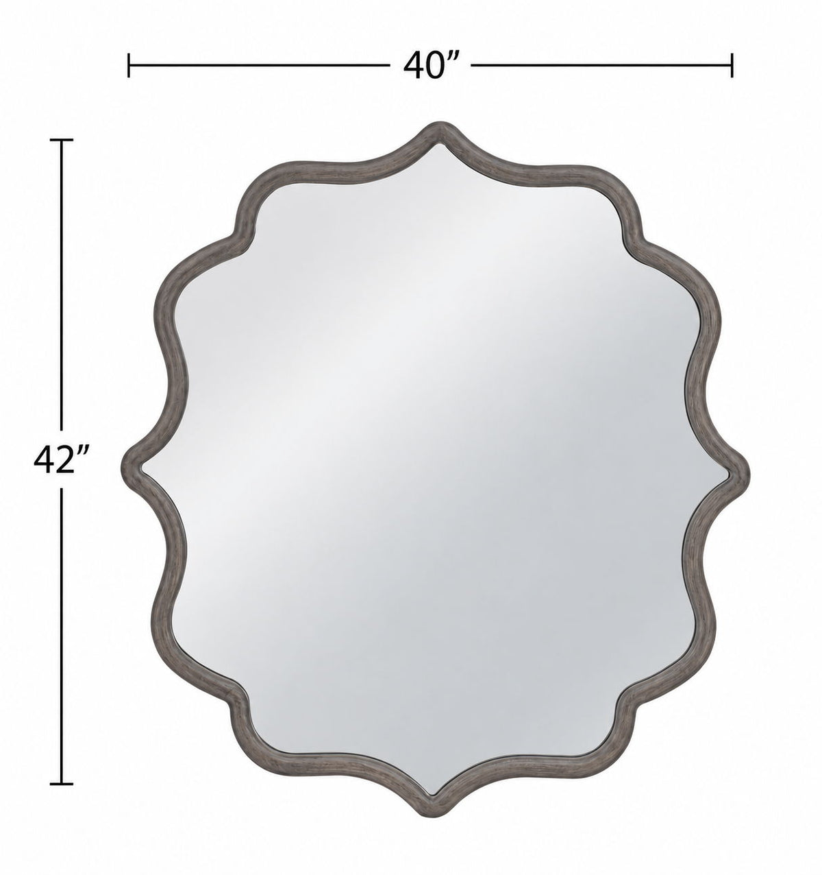 Sherwood - Wall Mirror - Weathered Gray