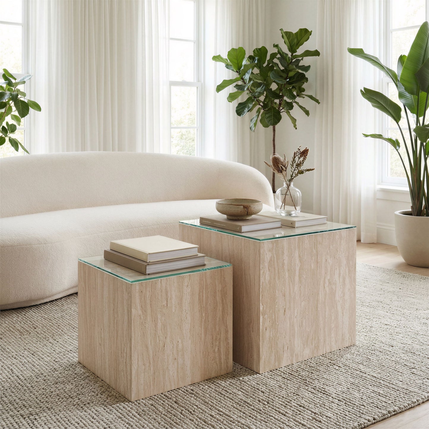 Cambro - Coffee Table Set - Stone Beige