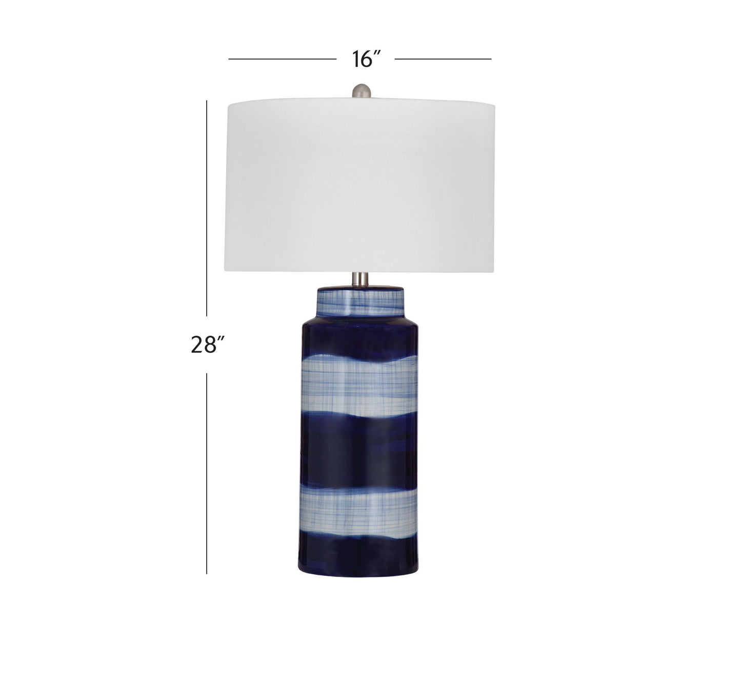 Shire - Table Lamp - Blue / White