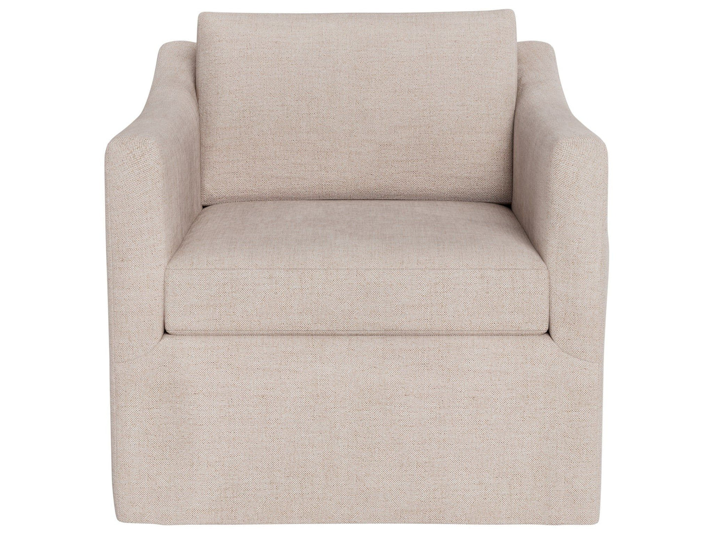 Asher - Slipcover Swivel Chair Outdoor, Special Order - Beige