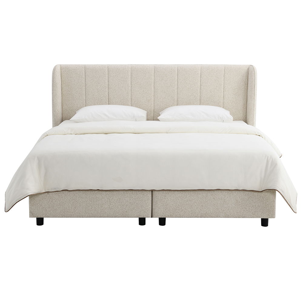 Adonia - Queen Bed With Storage - Beige