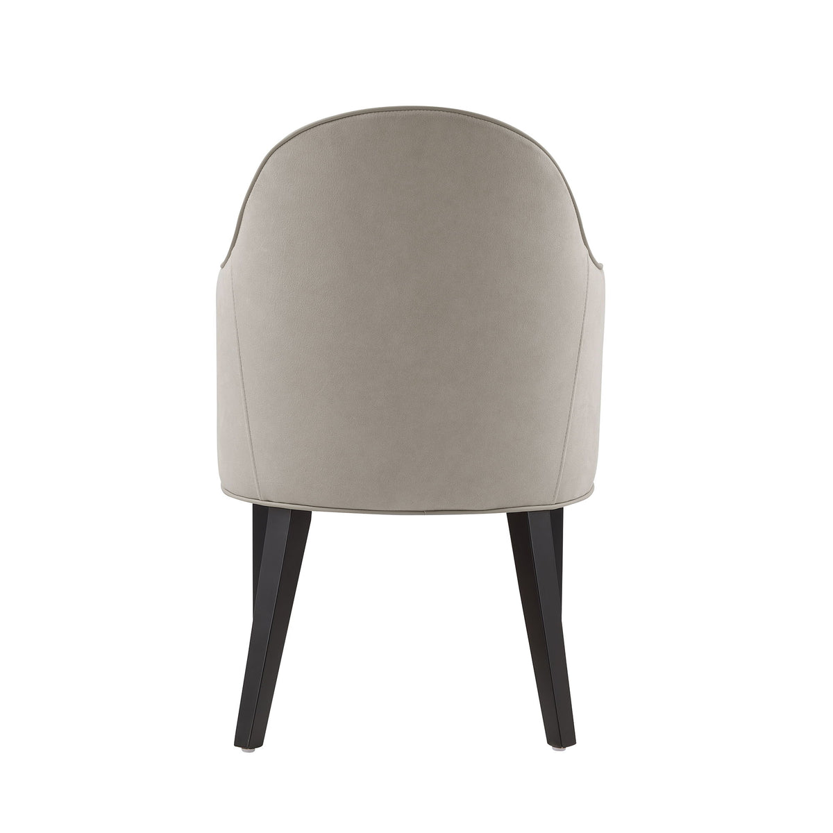 Hillman - Armchair, Vegan Leather And Velvet - Light Gray