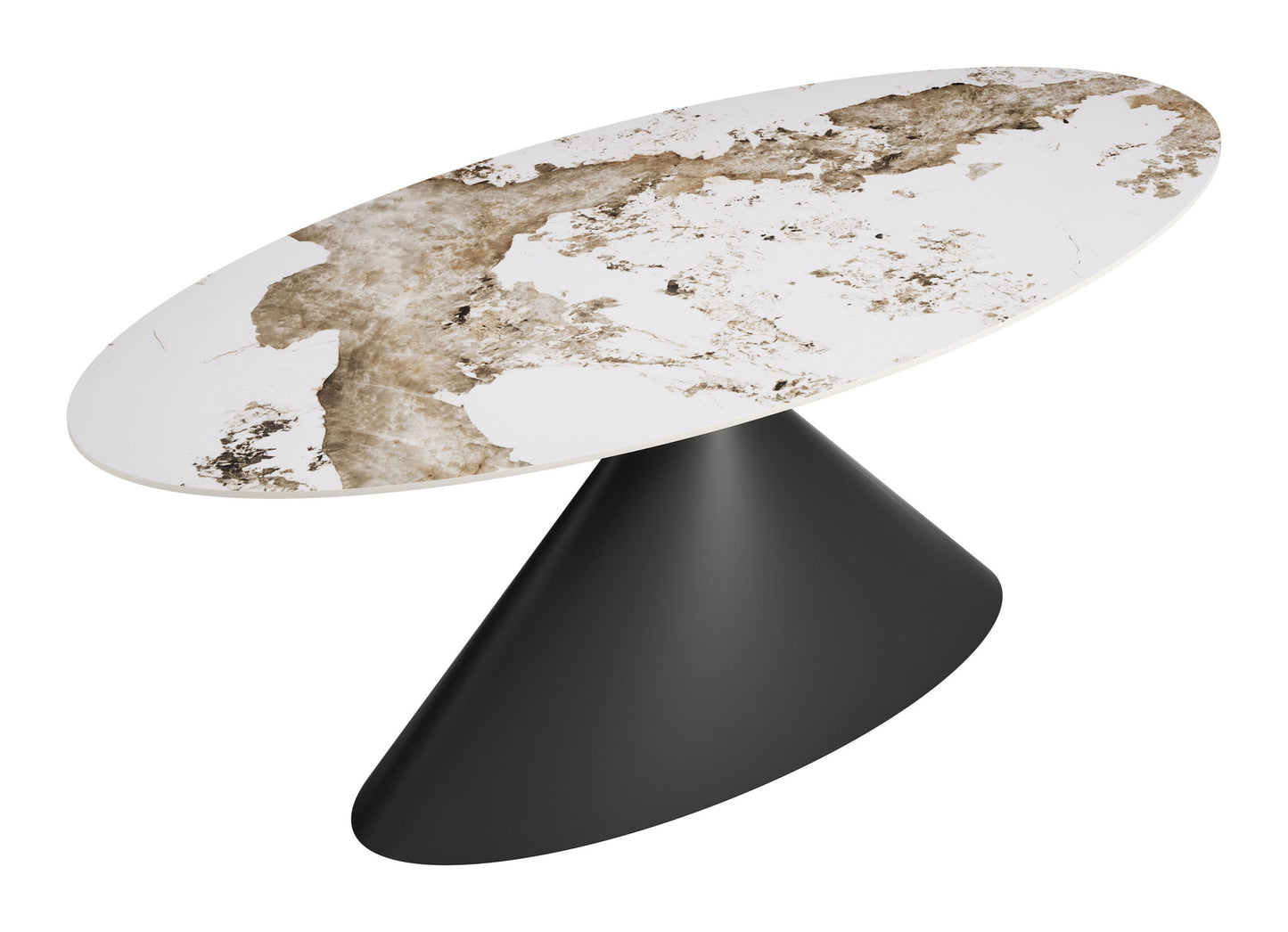 Armana - Dining Table - White / Brown