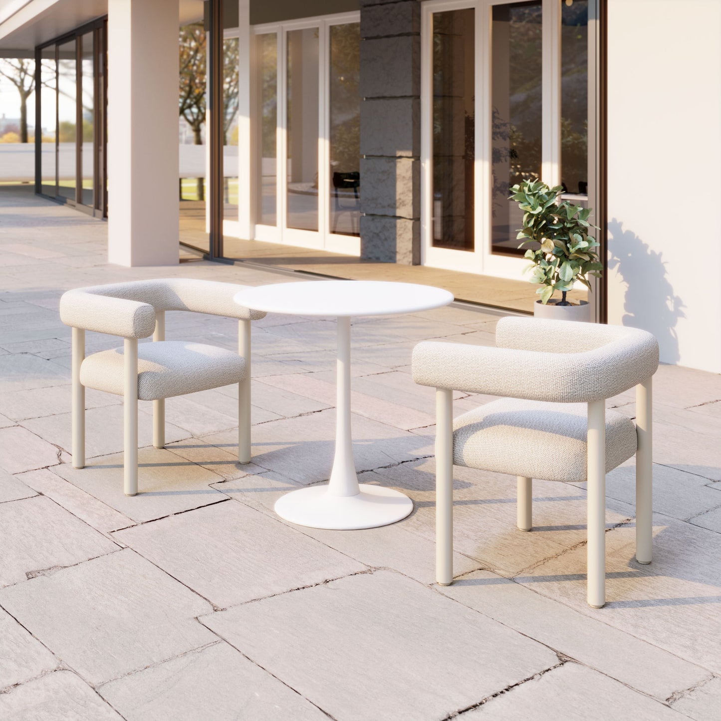 Sunbath - Dining Chair (Set of 2) - White