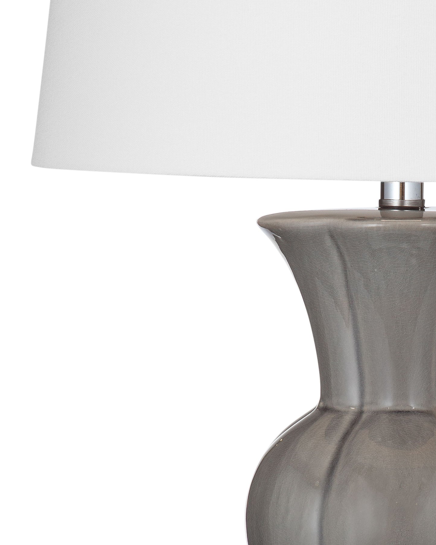 Orillia - Table Lamp - Gray / White