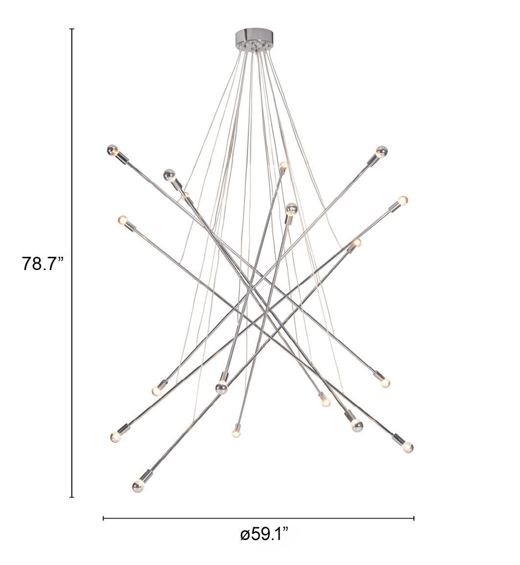 Belief - Ceiling Lamp - Chrome