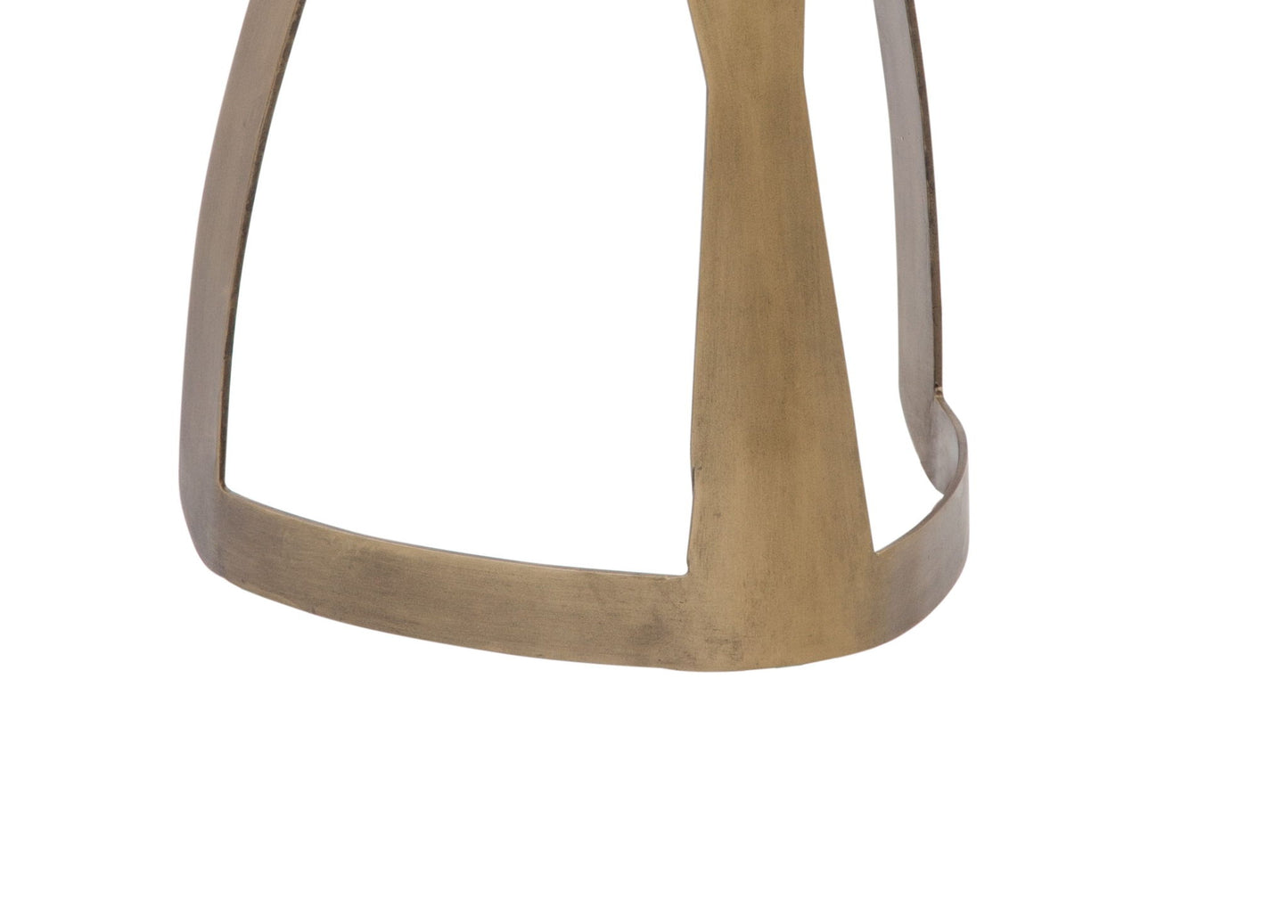 Vaughan - Accent Table - Antique Brass / Black Slate