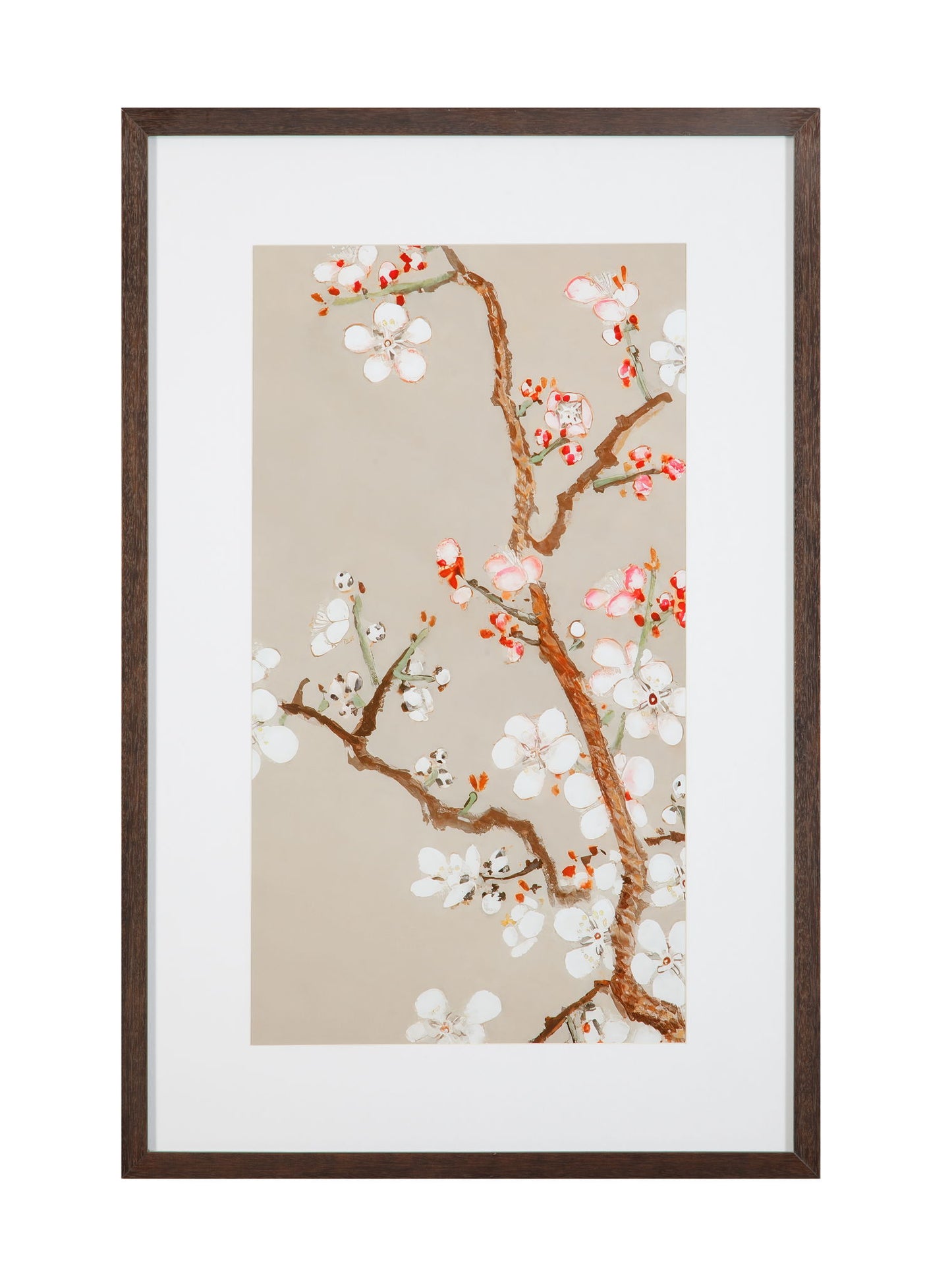 Pear Tree II Framed Print - Cream