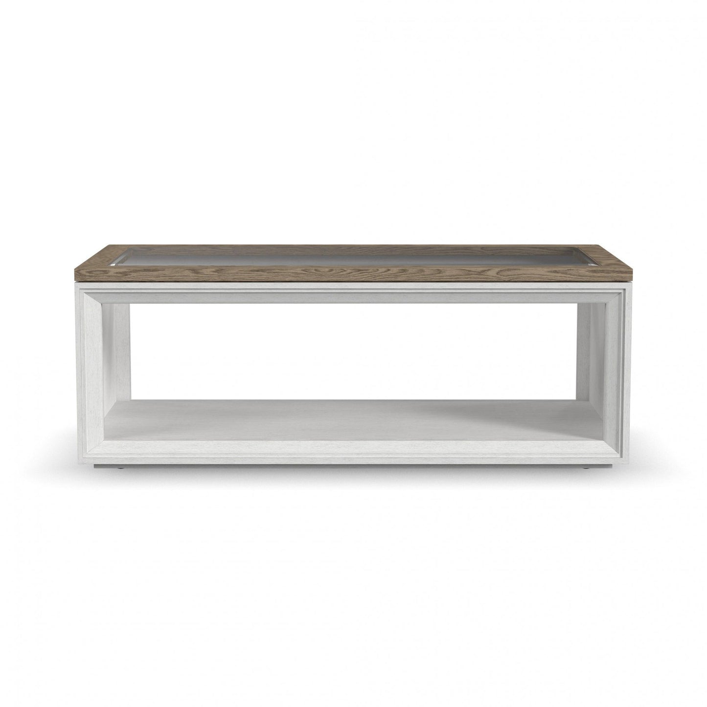 Melody - Rectangular Coffee Table With Casters - White