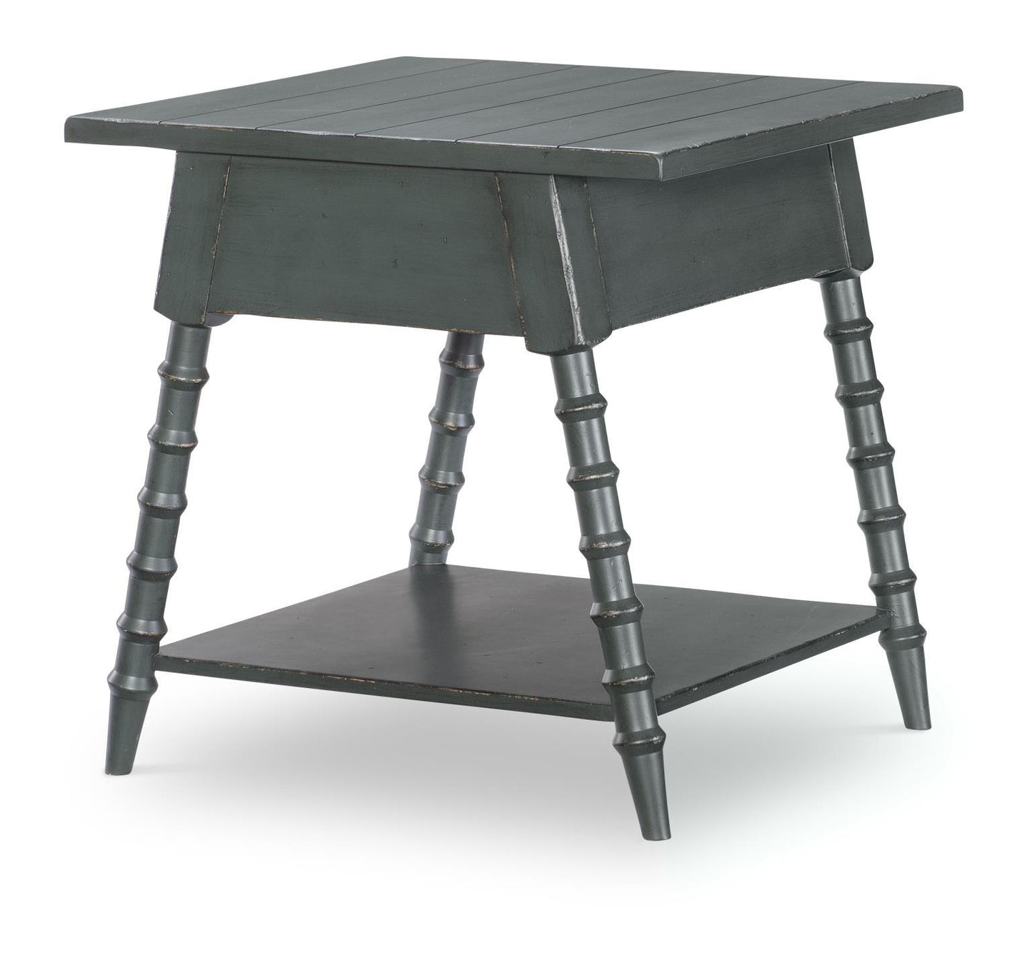 Vintage Market - Splayed Bobbin Leg 1 Drawer End Table