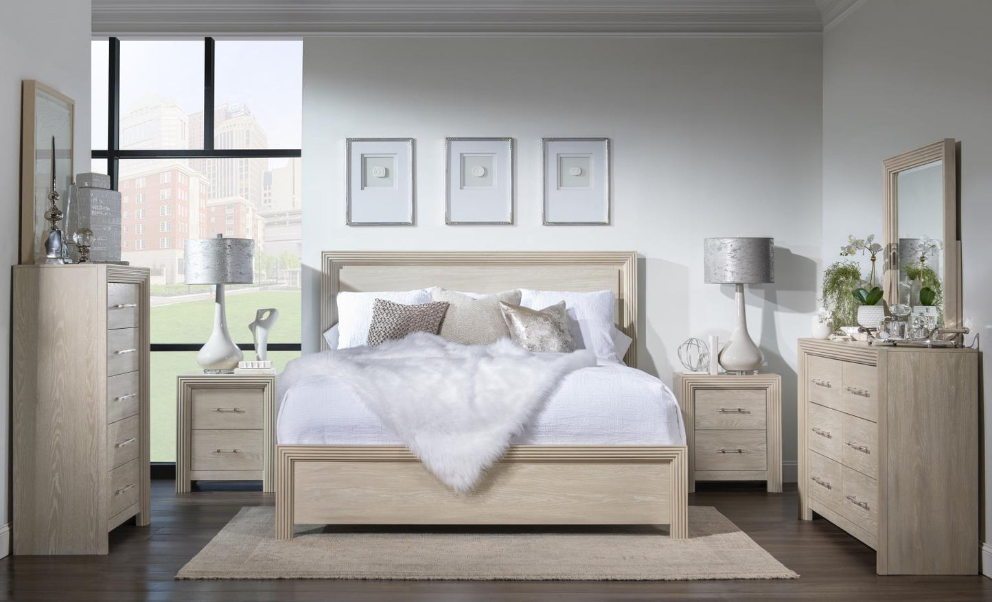 Horizons - Beveled Mirror - Soft Taupe