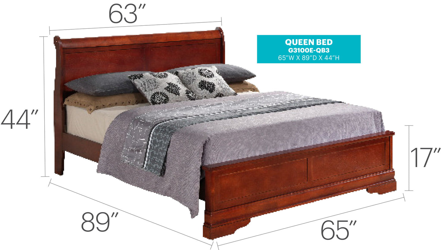 Glory Furniture - Louis Phillipe - Bed