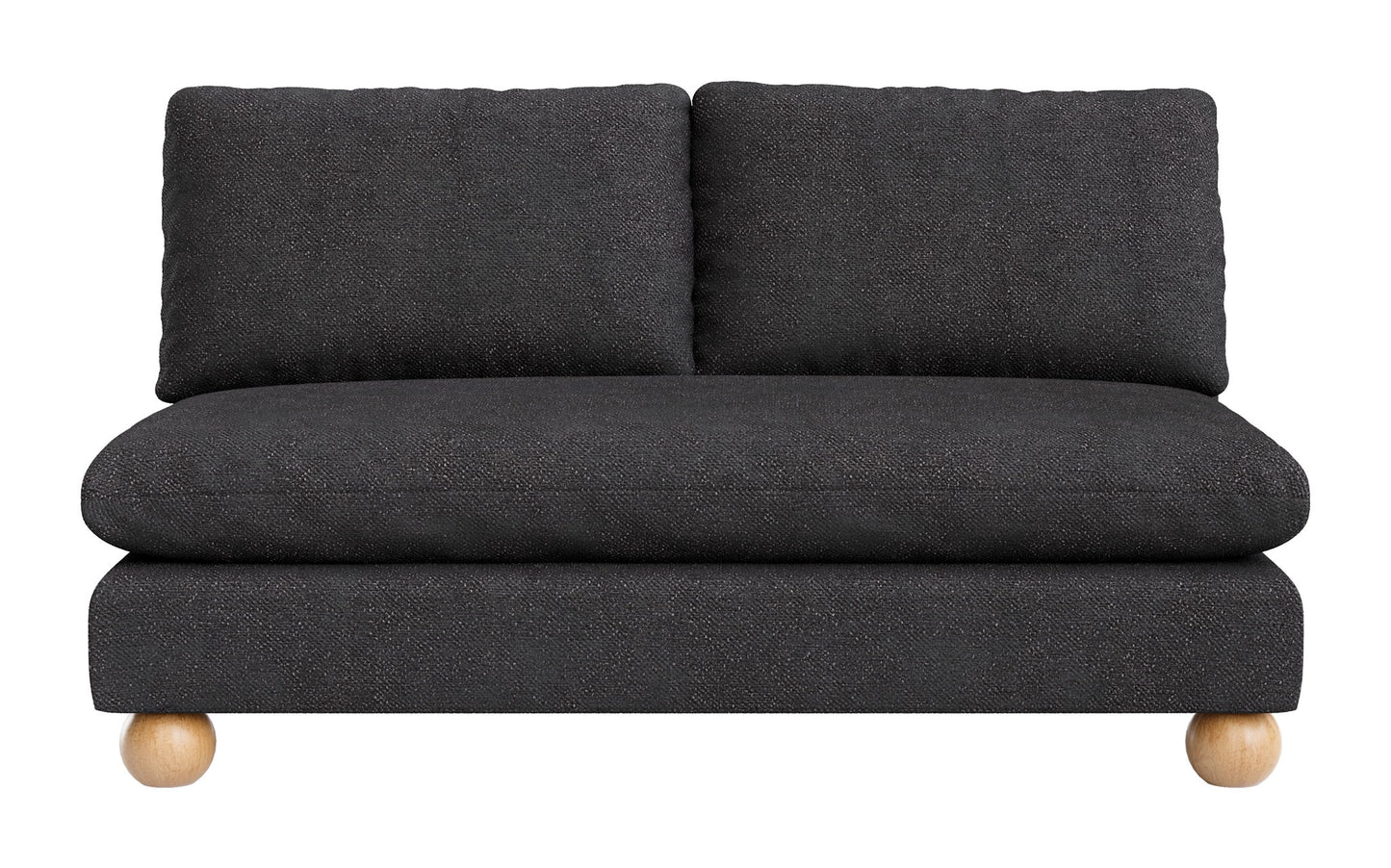 Minze - Loveseat - Black
