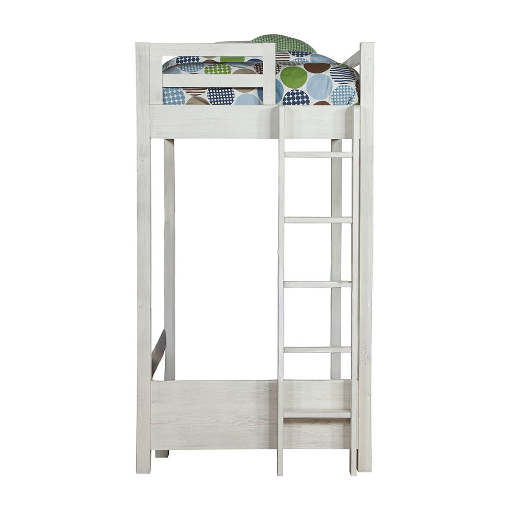 Celerina - Twin Loft Bed - Weathered White