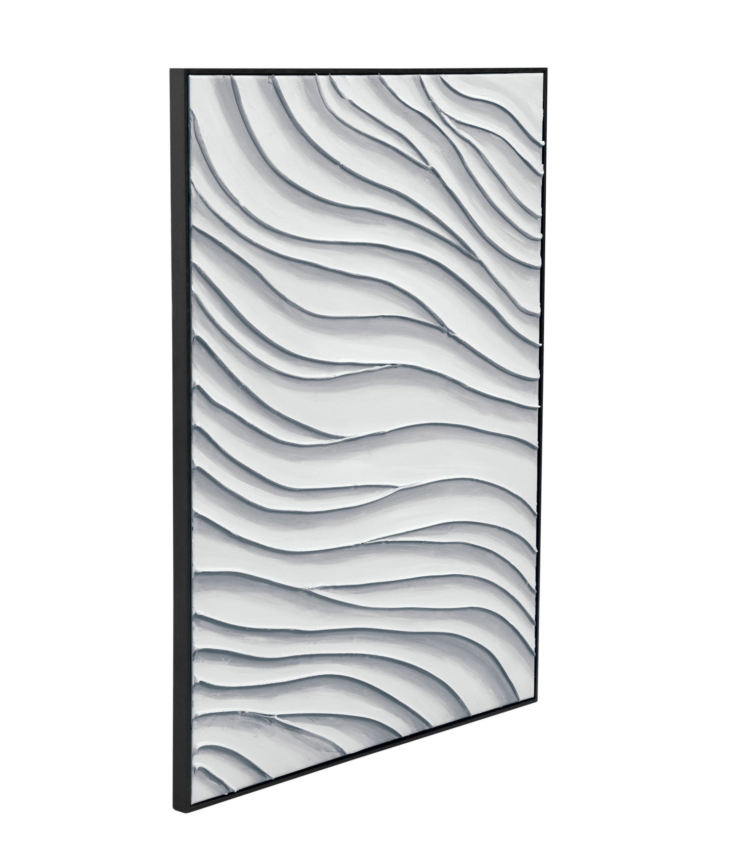 Ripples Canvas Art - White