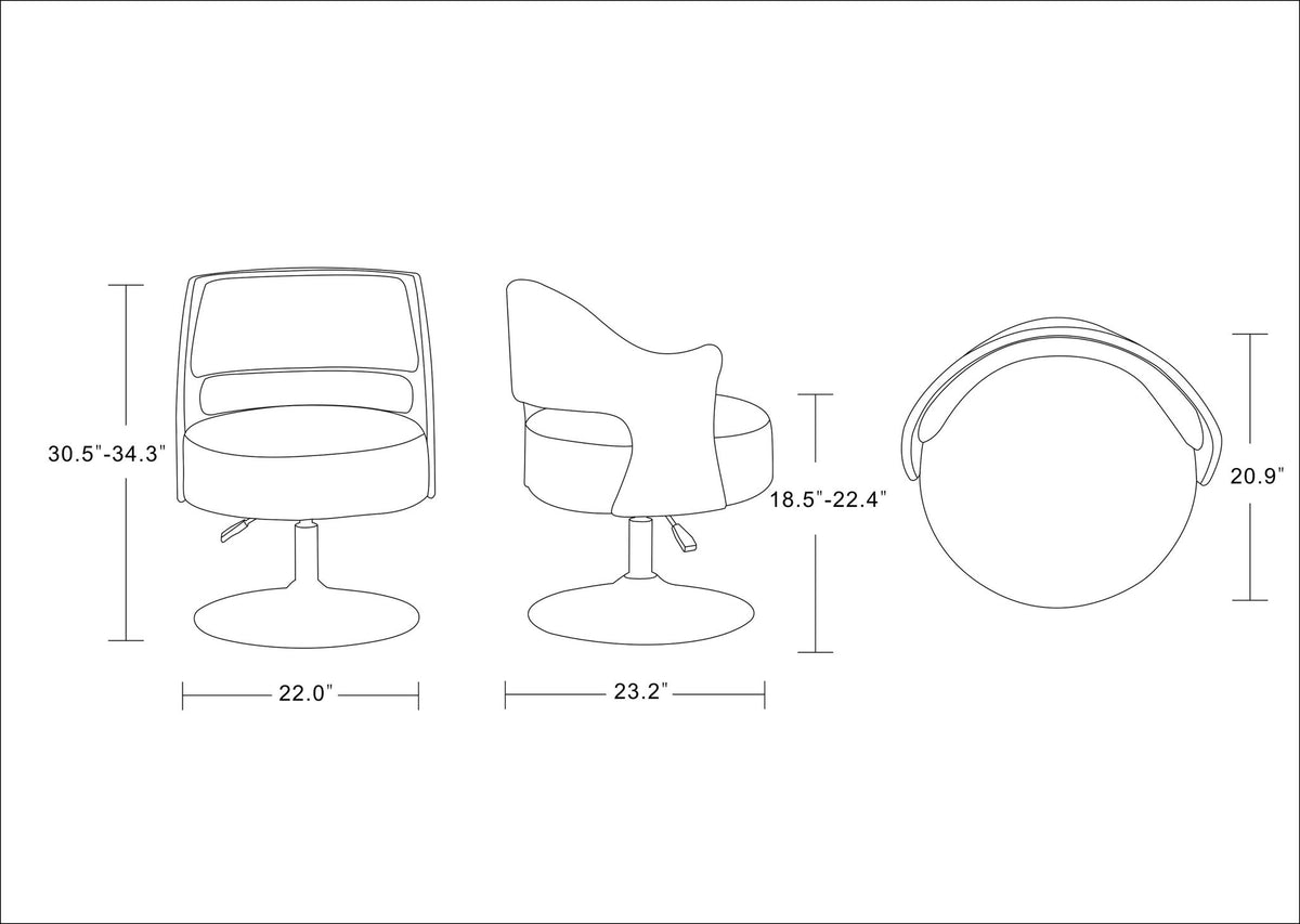 Salon - Swivel Lounge Chair - White