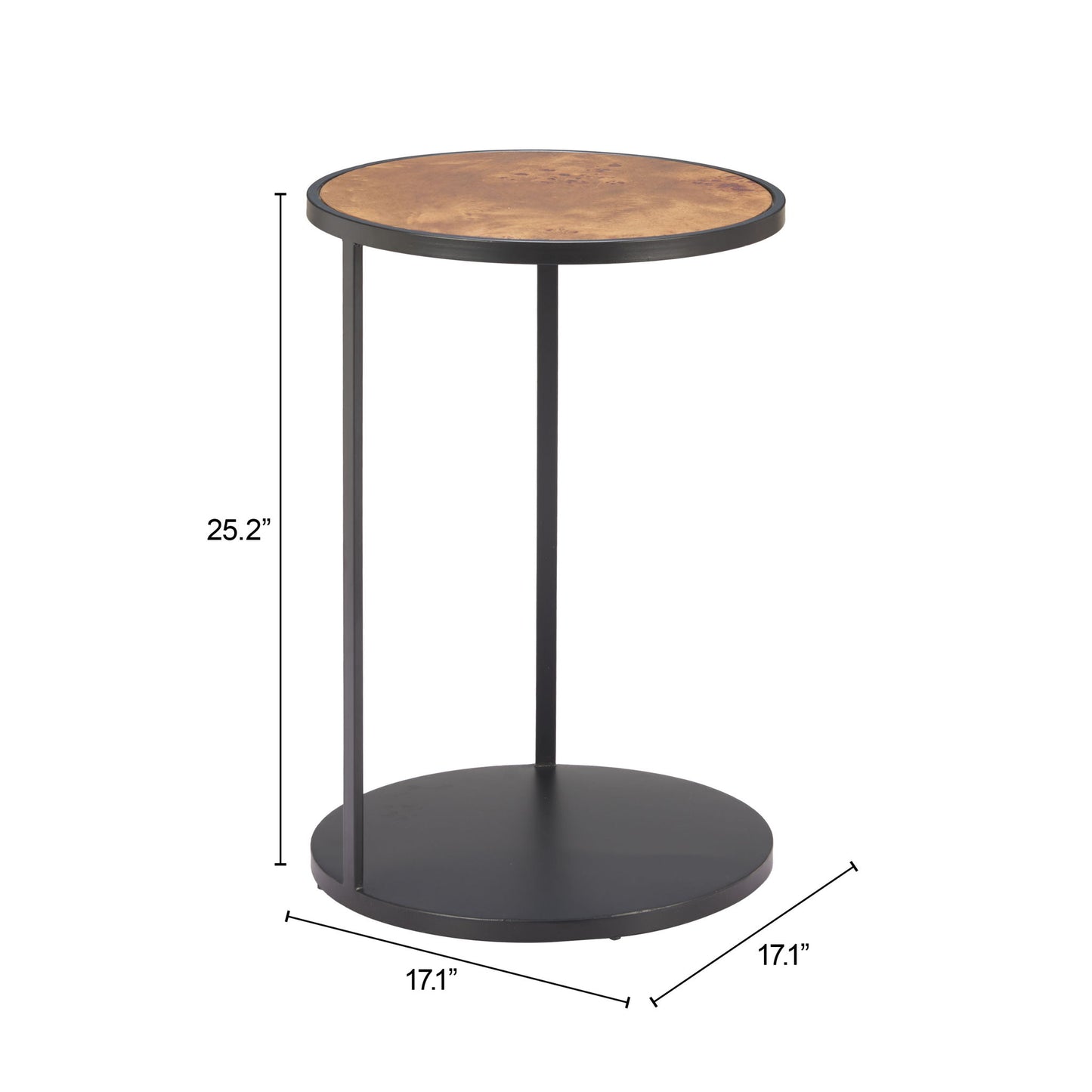 Nodo - Side Table - Brown & Black