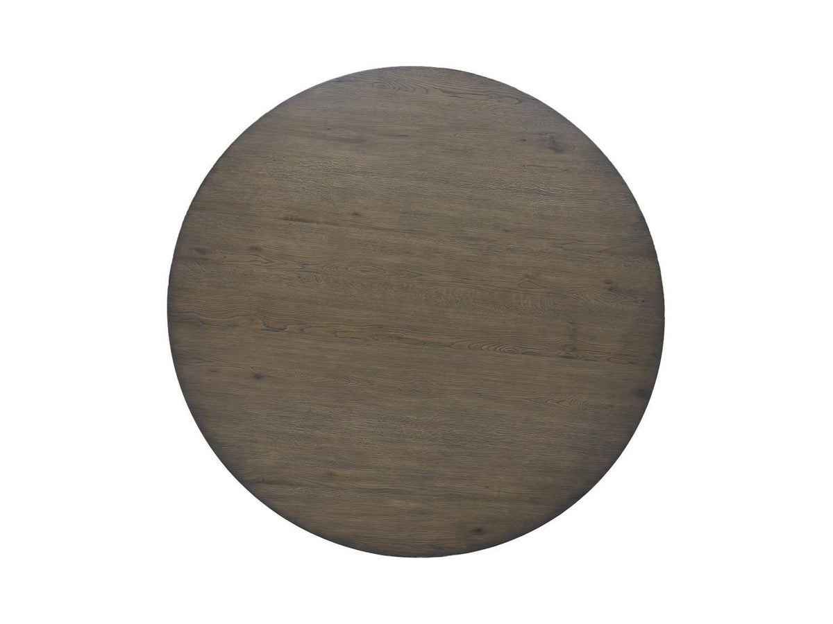 Seraphina - Complete Round Dining Table - Midnight Oak