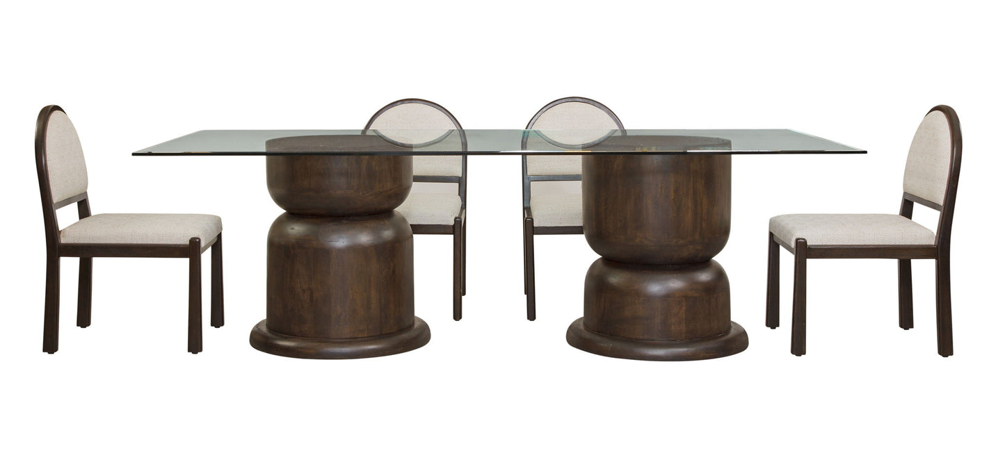 Dining Table - Rustic Mango / Antique Bronze