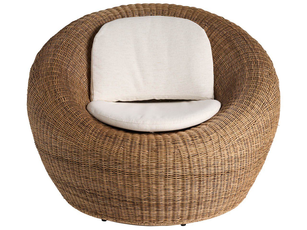 Oasis - Pod Swivel Chair - Light Brown / Beige