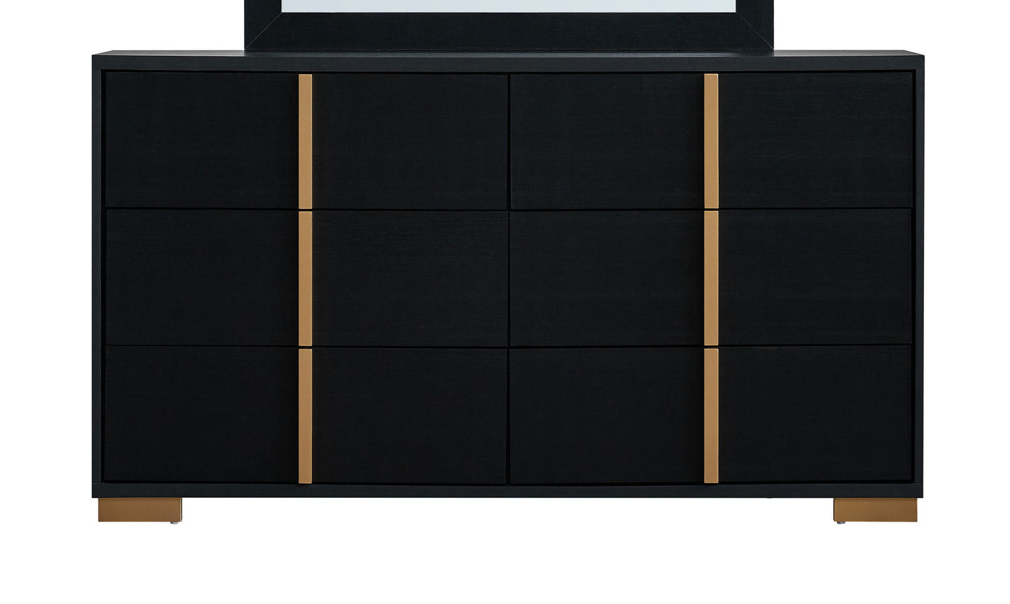 Steeler - Dresser - Black / Gold