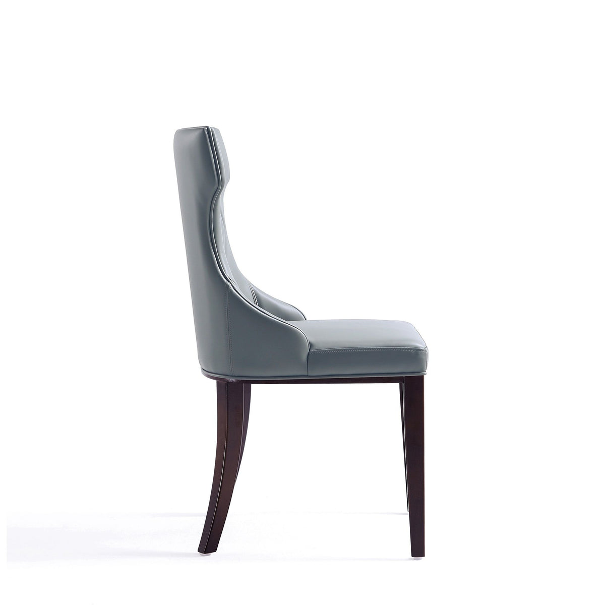 Reine - Vegan Leather Dining Chair (Set of 2) - Gray