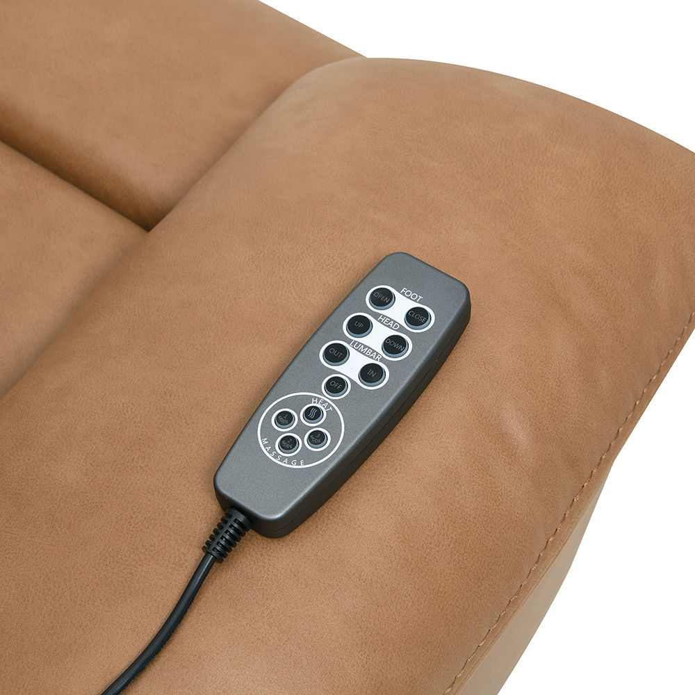 Chavis - Power Motion Sofa With USB & Power Headrest - Brown