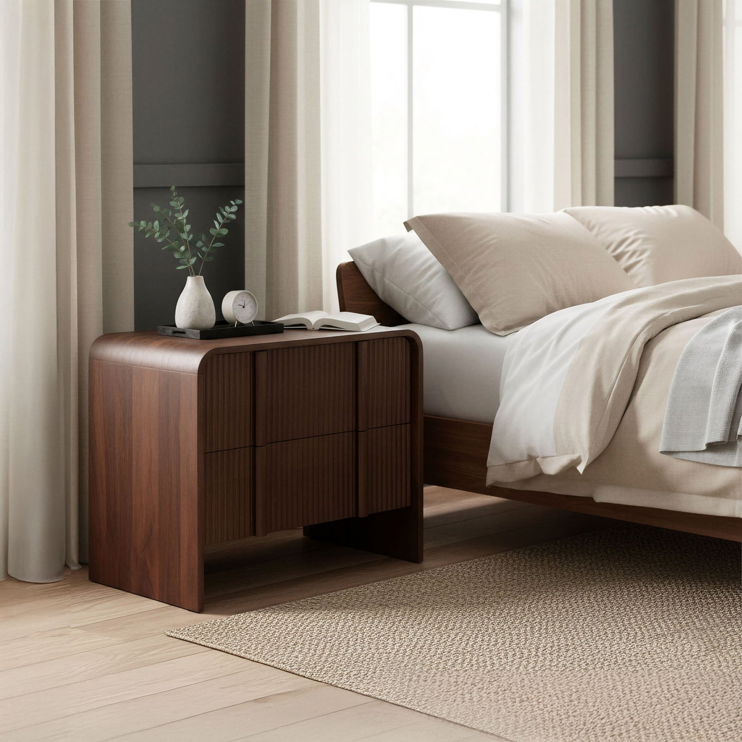 Calipso - Nightstand - Walnut