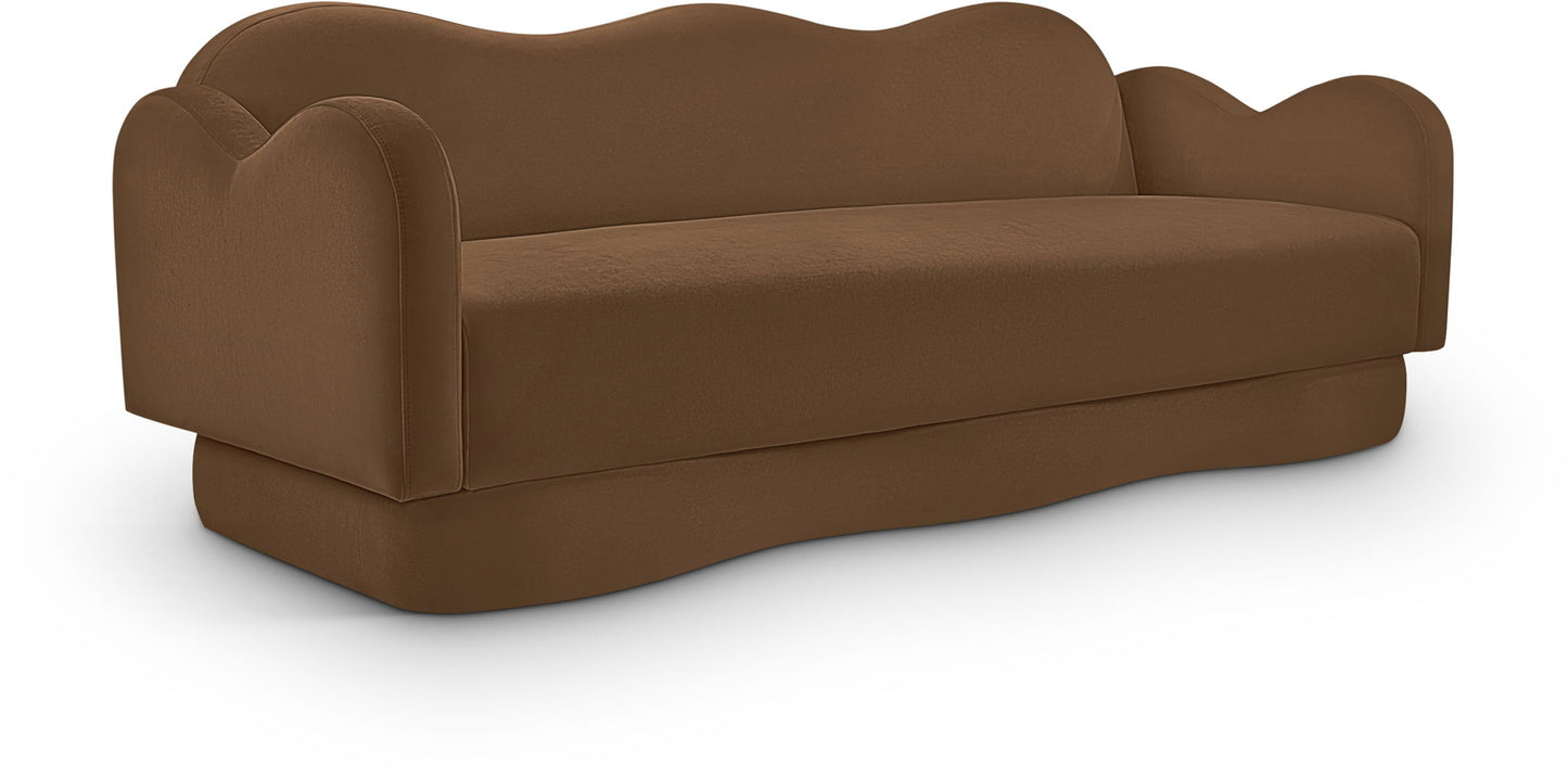Bloom - Velvet Sofa - Saddle