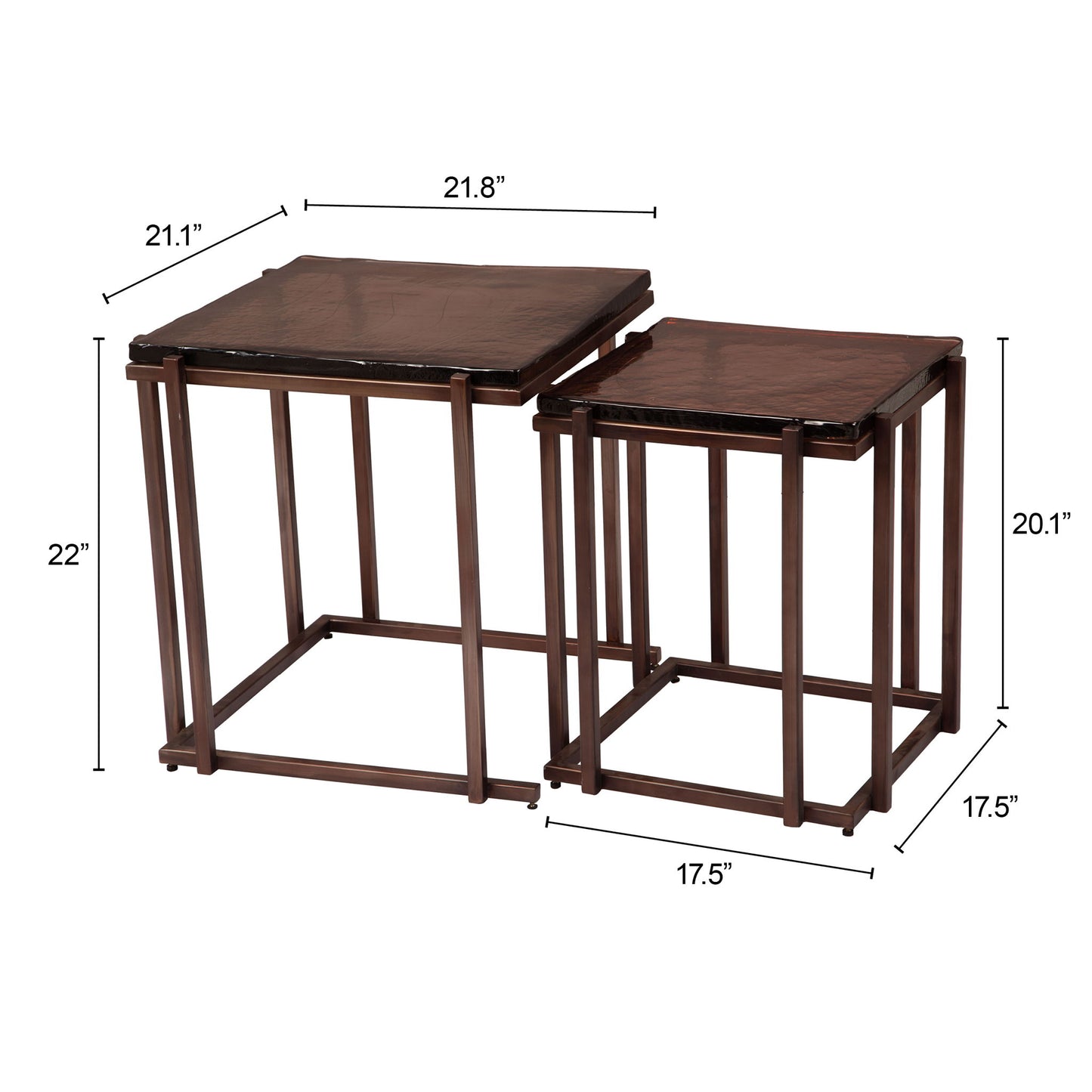 Shimai - Nesting Tables - Bronze