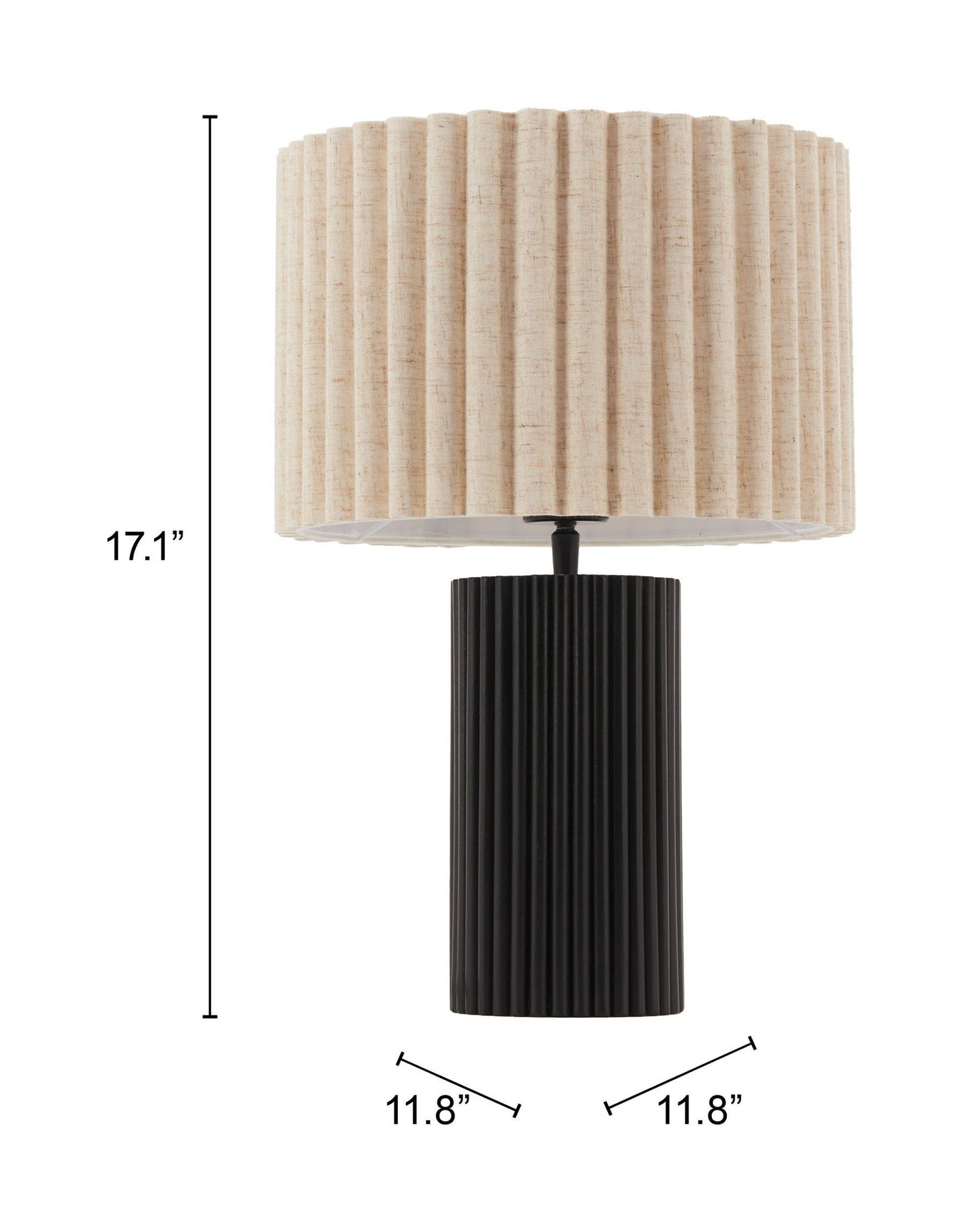Aurora - Table Lamp - Beige & Black