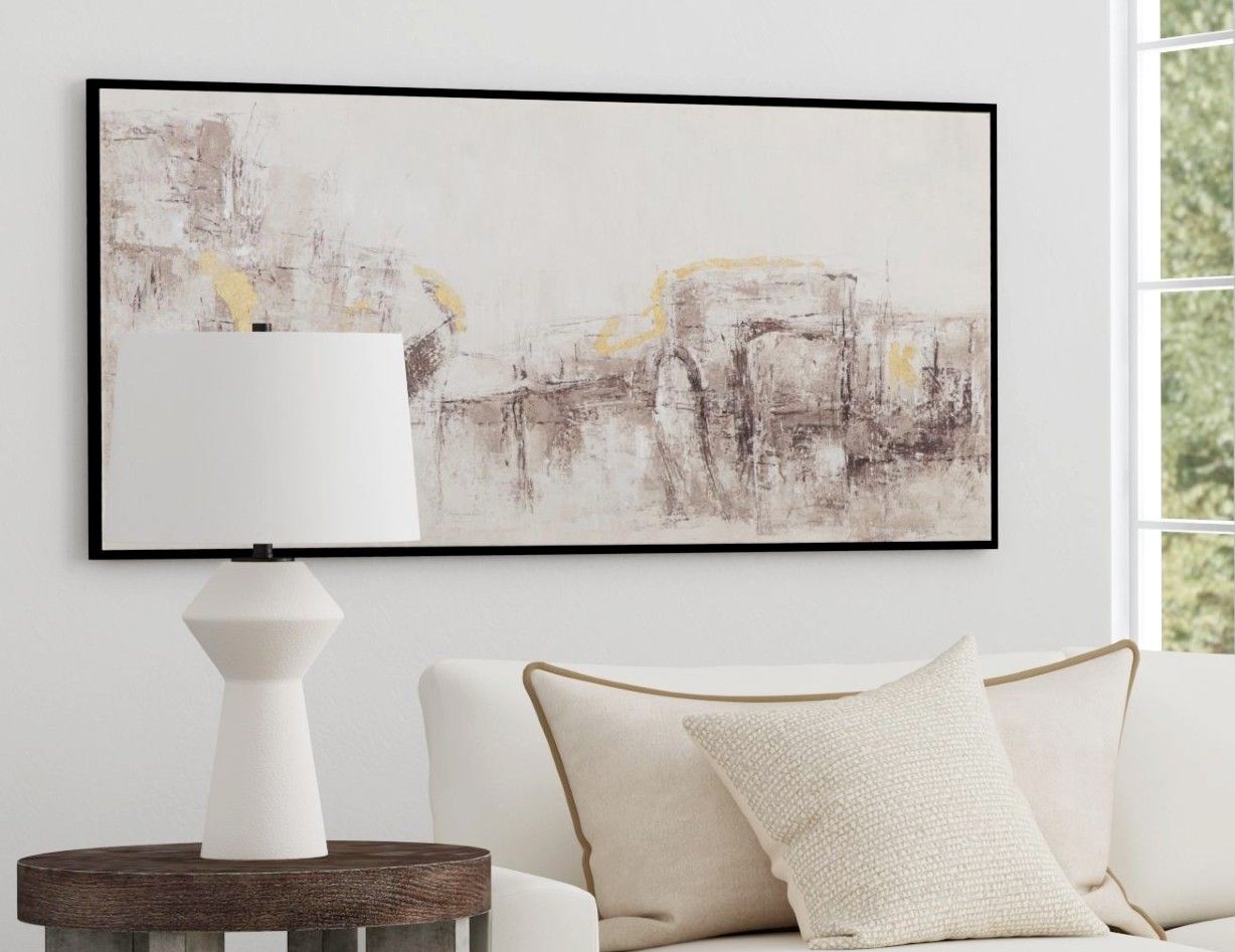 About Town Framed Canvas - Gray