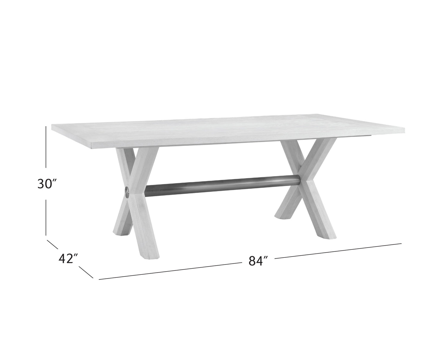 Nadine - Dining Table - White