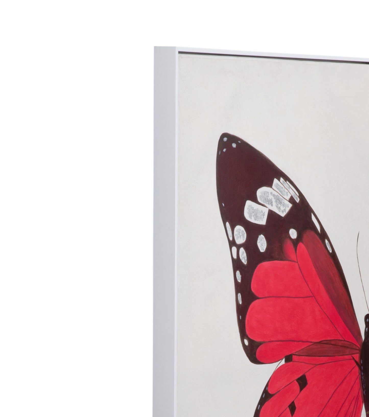 Butterfly Canvas Art (Set of 2) - White
